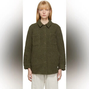 The North Face Wool Harrison Shacket in New Taupe Green Heather Medium